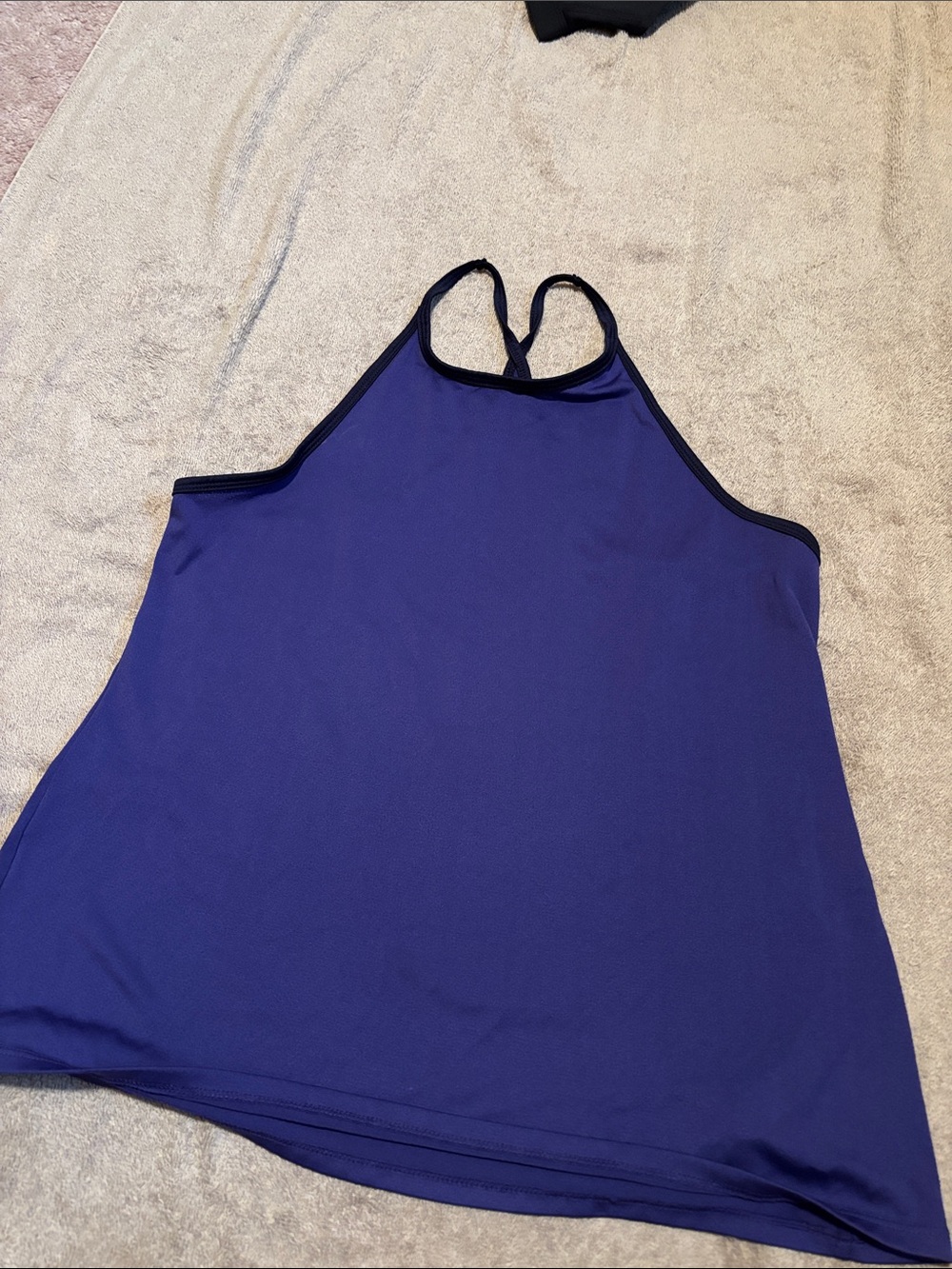 Old Navy Royal Blue Racerback Tank with Black Trim